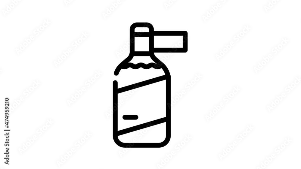 vinegar mango animated line icon vinegar mango sign. isolated on white background vinegar mango animated line icon vinegar mango sign. isolated on white background