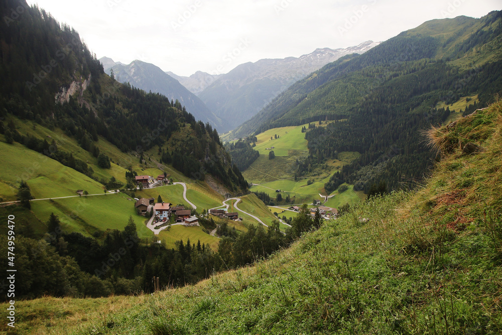 Karteis village in Grossarl valley in the Austrian Alps, Austria