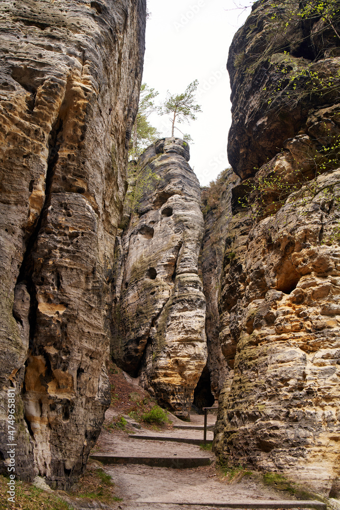 Tiske steny or Tisa rocks in Bohemia Tiske steny or Tisa rocks in Bohemia