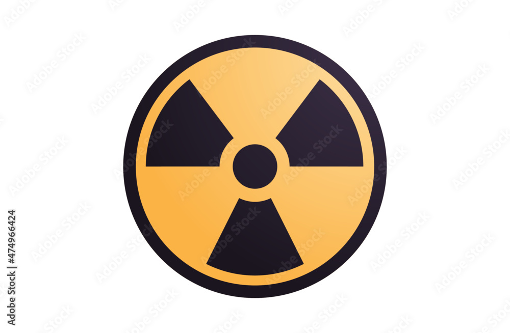 Radioactive and danger flat vector illustration. Radioactive and danger flat vector illustration.