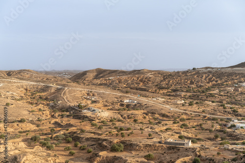 Some view of the Dahar, south region of Tunisia 