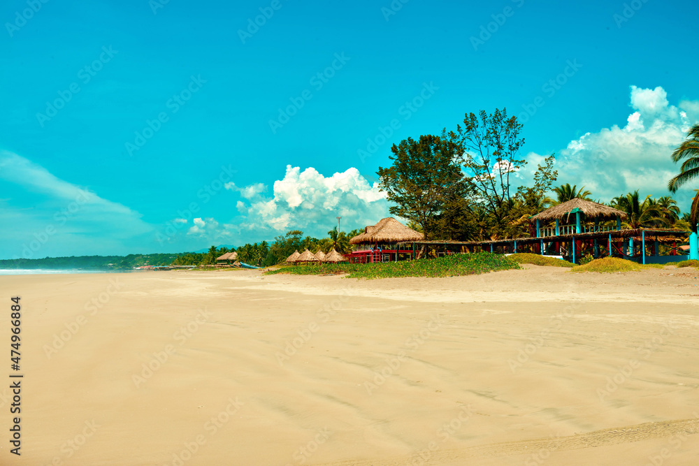 Fototapeta premium El Salvador beach El cuco in San Miguel Central america