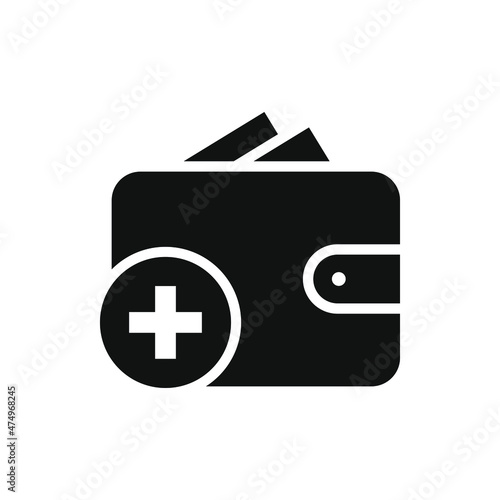 Top-up wallet icon concept isolated on white background. Vector illustration