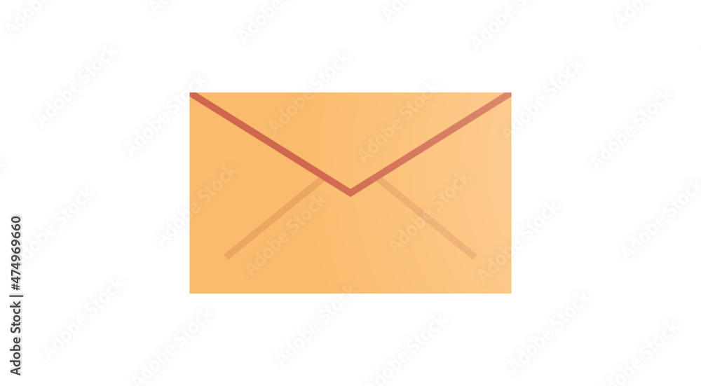 Envelope and mail flat vector illustration. Envelope and mail flat vector illustration.