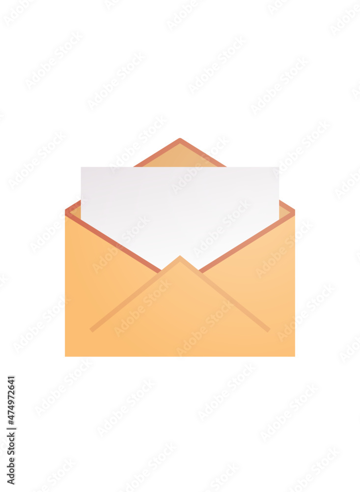 Envelope and mail flat vector illustration. Envelope and mail flat vector illustration.