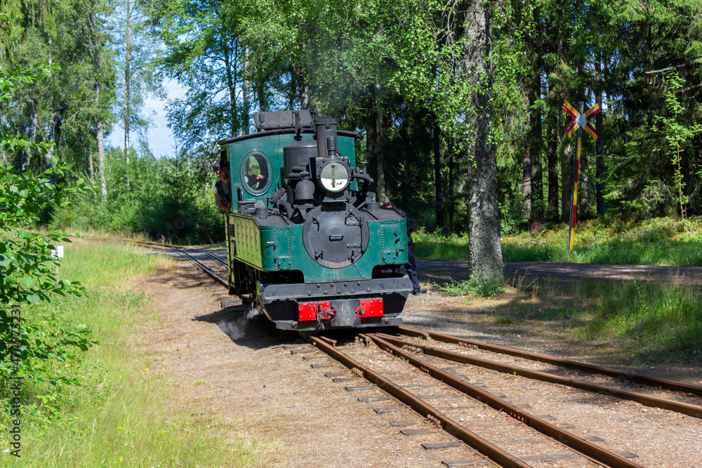 A sight from an old railroad and train museum in Ohs, Sweden A sight from an old railroad and train museum in Ohs, Sweden