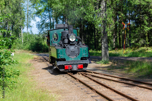 A sight from an old railroad and train museum in Ohs, Sweden