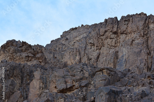 Egypt. Sinai. Mountains against the blue sky. © lenaalyonushka