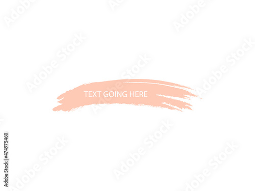 Set of brush or lower third brush pack. Vector illustration on isolated white background.