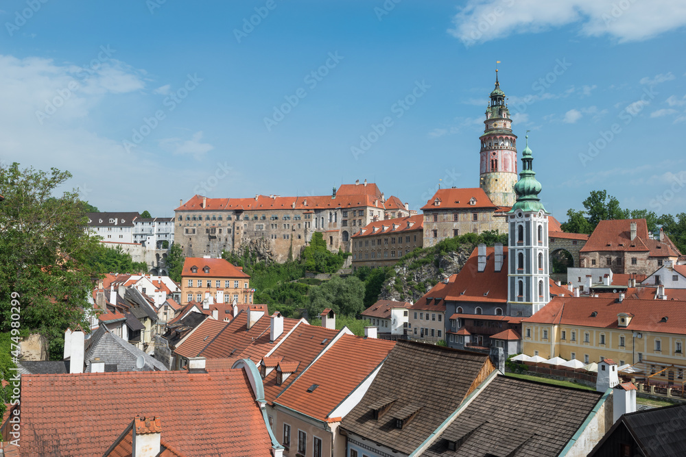 Broad view of  Cesky Krumlov  - Cesky Krumlov, Czech Republic