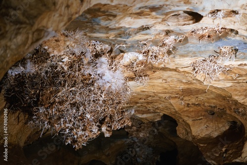 A unique and rare Ochtinská aragonite cave in the Slovak Karst inscribed on the UNESCO World Heritage List and its mineral photo