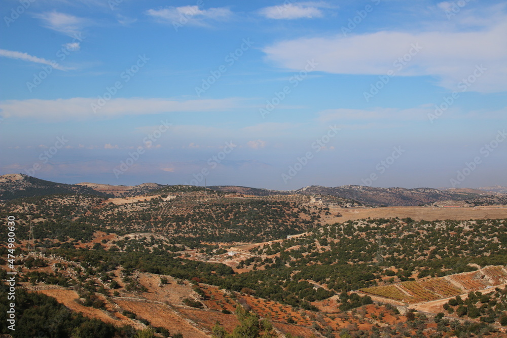 View on the Jordan Valley (Jordan)