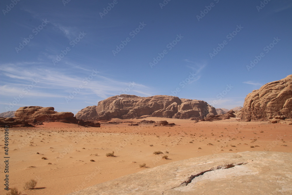 Rock Formation in Wadi Rum (jordan)