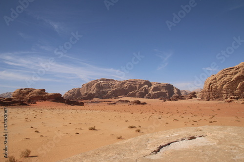Rock Formation in Wadi Rum (jordan)