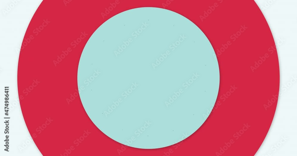 Colorful bright abstract circle screen loader or Loop motion design for intro or translation. 4k resolution animation.