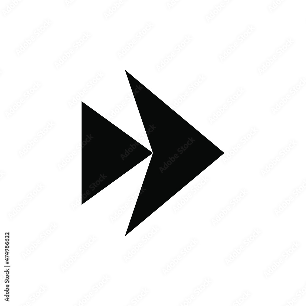 Arrow icon vector. Right arrow icon illustration on white background Arrow icon vector. Right arrow icon illustration on white background