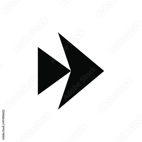 Arrow icon vector. Right arrow icon illustration on white background Free Download Arrow icon vector. Right arrow icon illustration on white background - GFXLoad