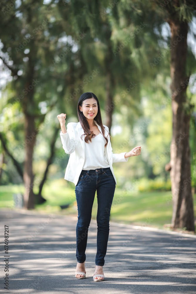young Asian business woman are smiling and happy lifestyle, outdoor beautiful pretty portrait young Asian business woman are smiling and happy lifestyle, outdoor beautiful pretty portrait