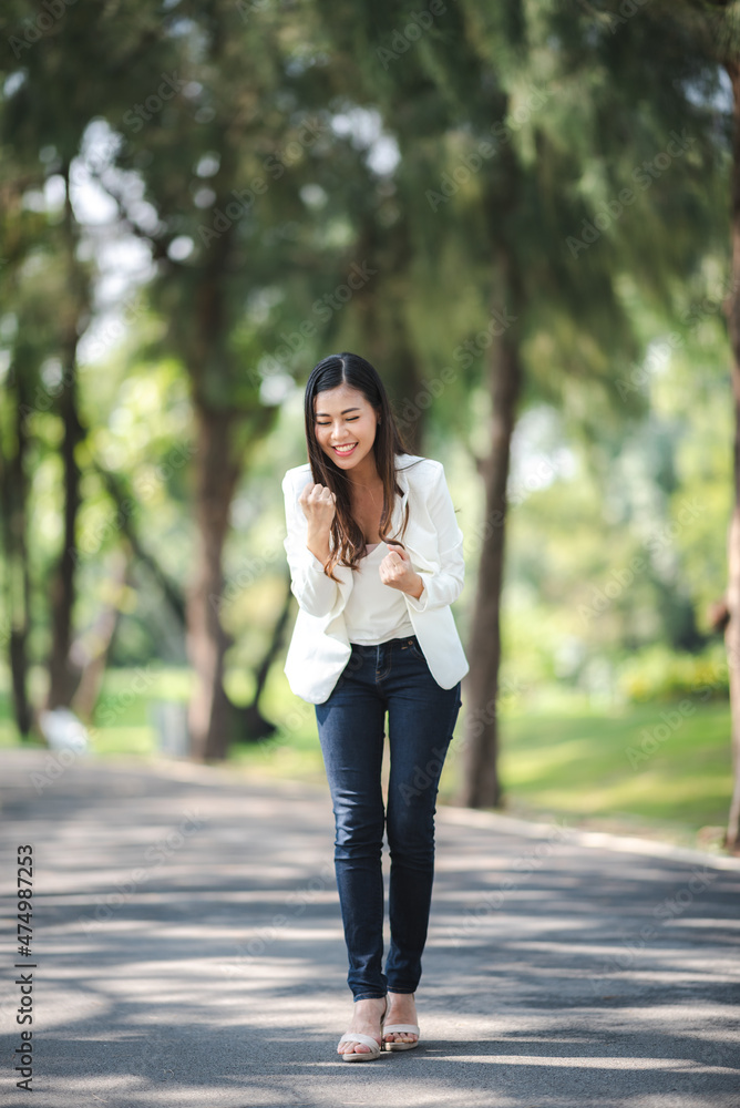 young Asian business woman are smiling and happy lifestyle, outdoor beautiful pretty portrait young Asian business woman are smiling and happy lifestyle, outdoor beautiful pretty portrait