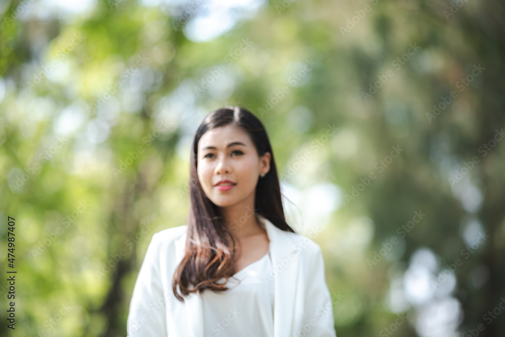 young Asian business woman are smiling and happy lifestyle, outdoor beautiful pretty portrait young Asian business woman are smiling and happy lifestyle, outdoor beautiful pretty portrait