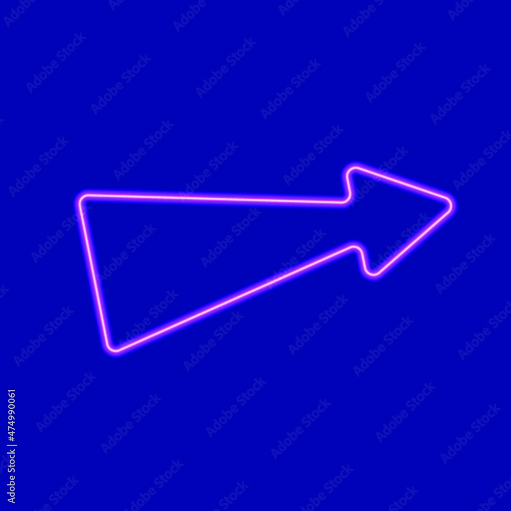 vector illustration of neon arrow. glowing banner vector illustration of neon arrow. glowing banner