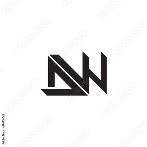 Free Download letters dw abstract geometric line logo vector - GFXLoad