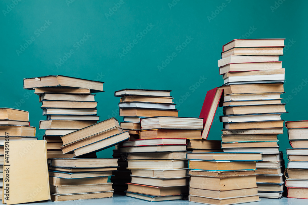many educational books for college university studies as a background many educational books for college university studies as a background