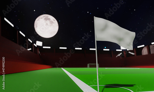 flag on the corner of the f...
