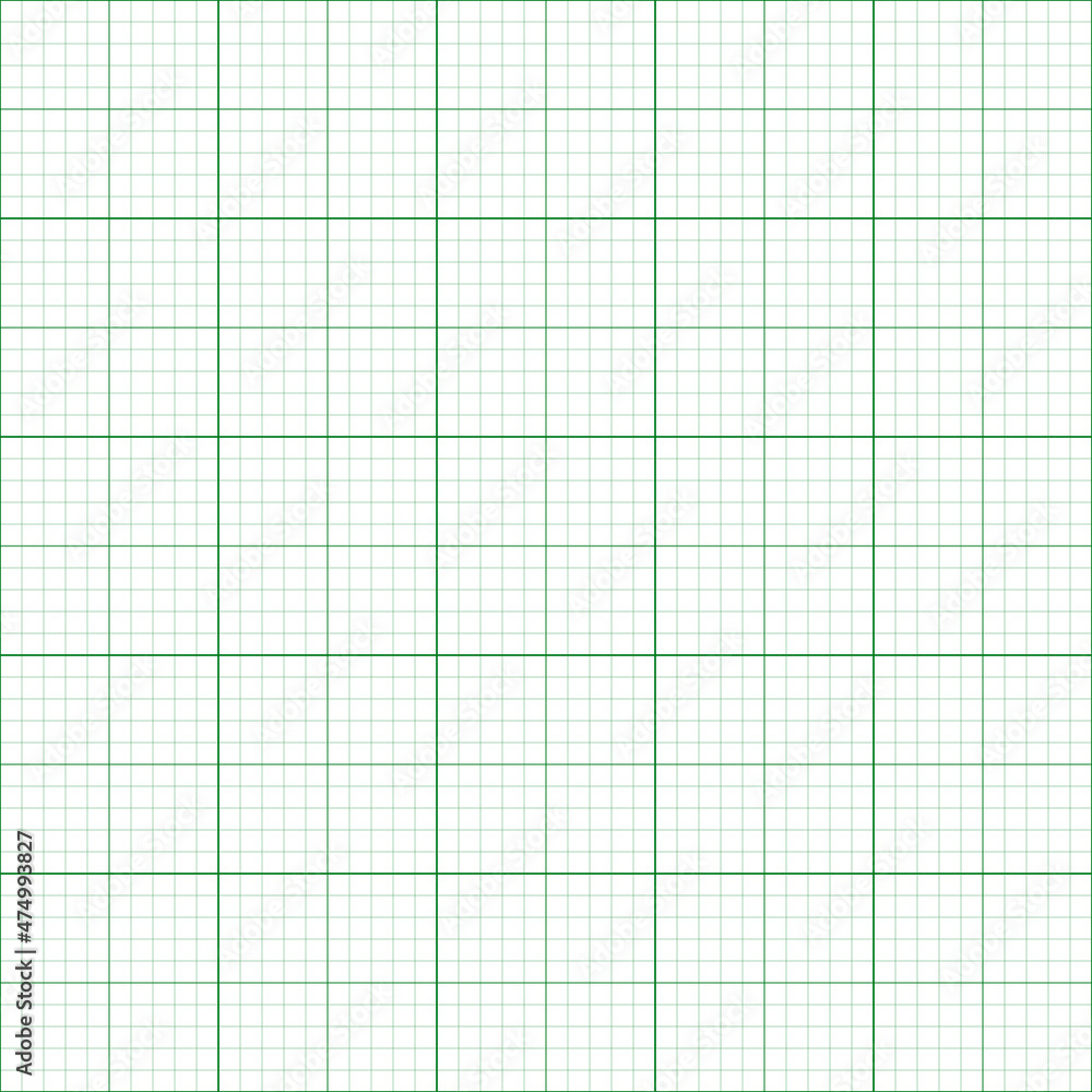 Geometric vector grid. Seamless green abstract pattern. Modern green and white background