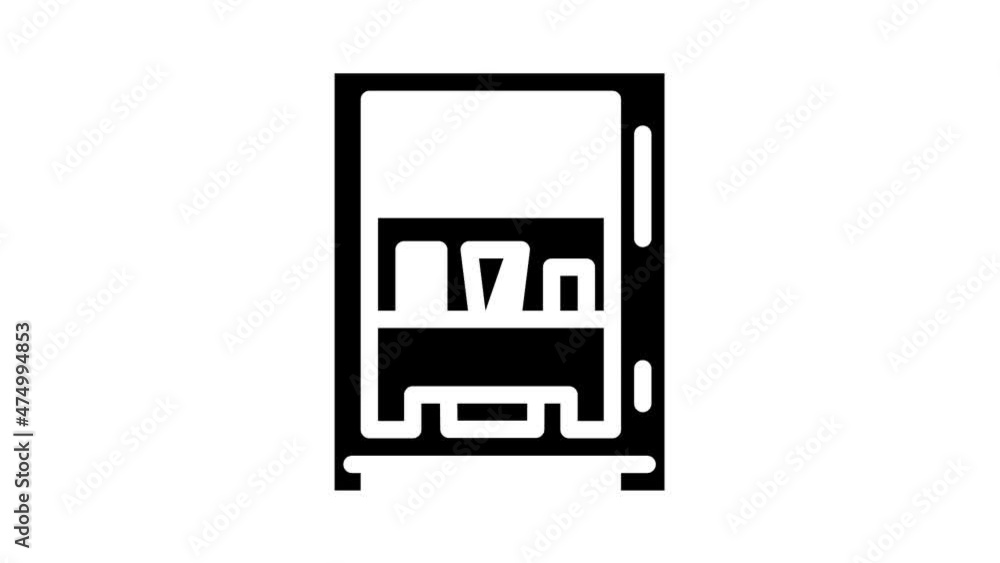 vending machine animated glyph icon vending machine sign. isolated on white background vending machine animated glyph icon vending machine sign. isolated on white background