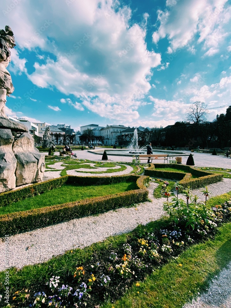 Obraz premium Mirabell Garden in Salzburg 