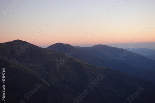 Sunset Scene in Mountains © Bogdan
