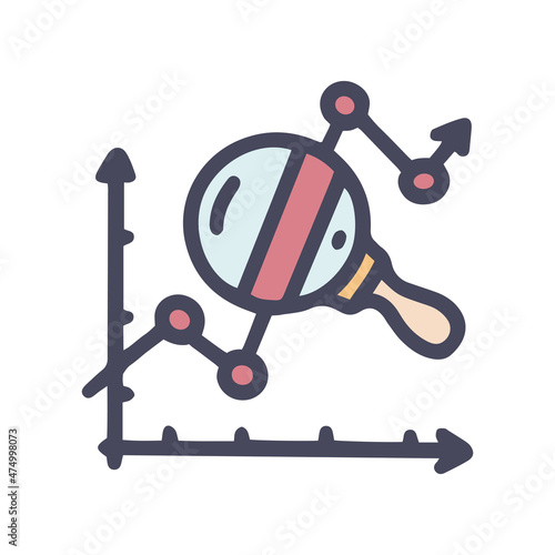 data exploration color vector doodle simple icon