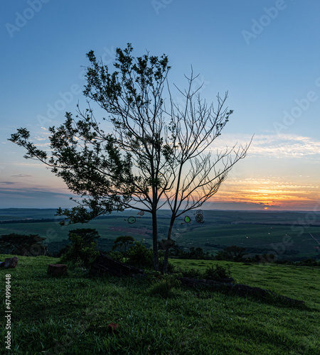 Nascer do sol no campo