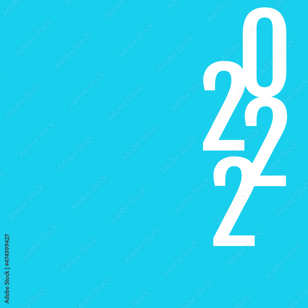 Happy New Year 2022 text design. Cover of business diary for 2022 with wishes. Brochure design template, card, banner. Vector illustration. Isolated on white background. Happy New Year 2022 text design. Cover of business diary for 2022 with wishes. Brochure design template, card, banner. Vector illustration. Isolated on white background.