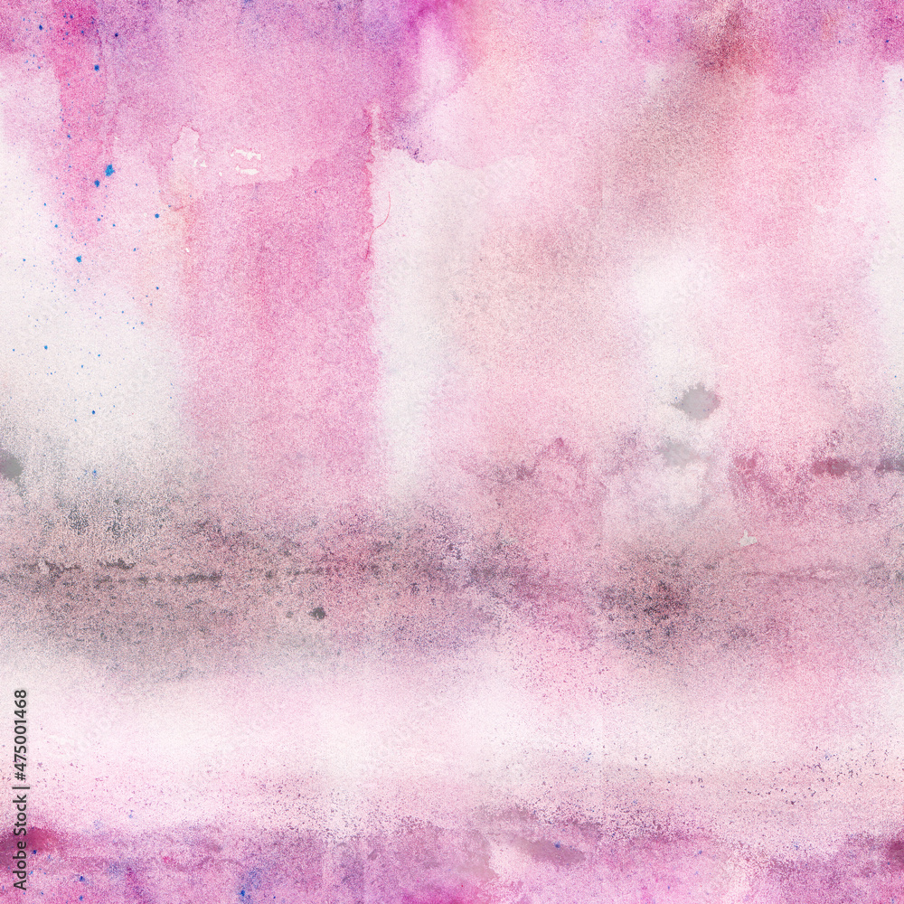 Pastel ethereal watercolor abstract seamless pattern. Blush pink delicate feminine background texture