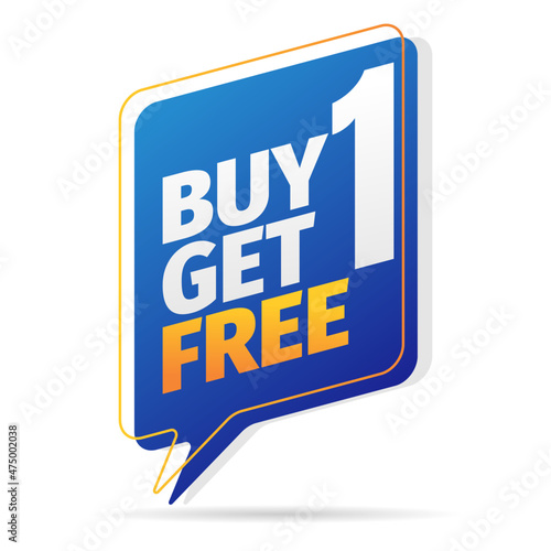 buy 1 get 1 banner or poster. business promotion design template