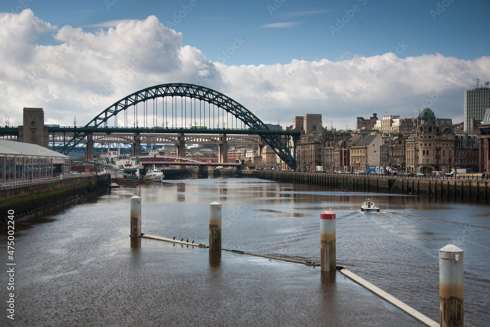 Fototapeta premium River Tyne at Newcastle and three bridges