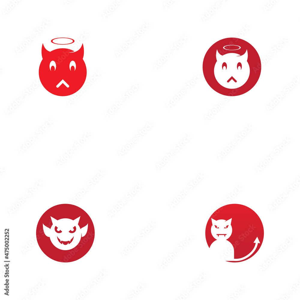 Fototapeta premium Devil horn Vector icon