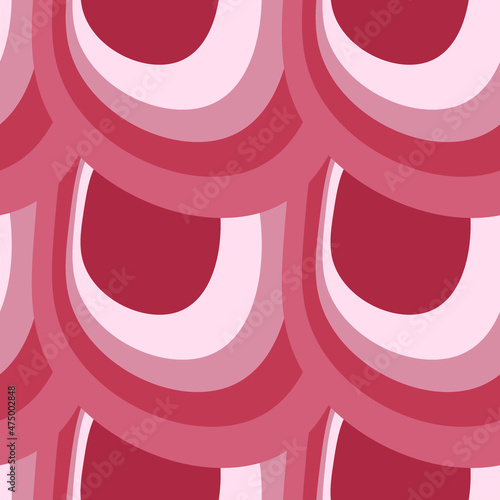 Illustration A seamless pattern on a square background - the scales of a fish, mermaid or dragon. Design element