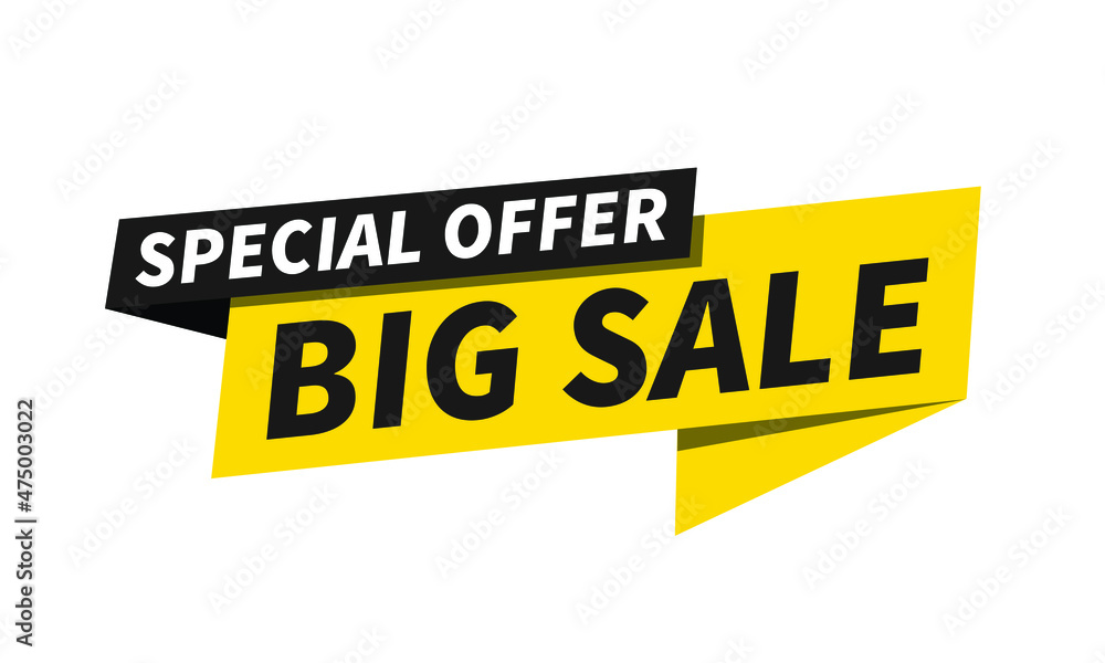 Big Sale of Special Offers and Discount Banner Template Vector Design. Big Sale of Special Offers and Discount Banner Template Vector Design.