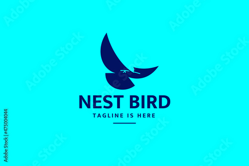 Abstract Bird Logo Design