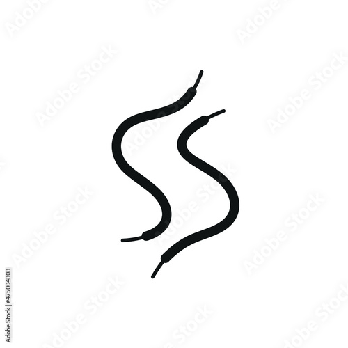 Initials S Shape Shoelaces Abstract Logo Design