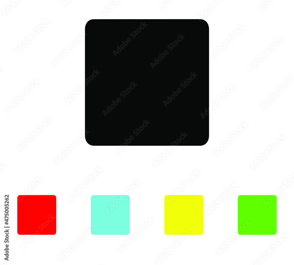 Stop button. Media Stop icon vector. Set elements in colored icons. Stop button vector solid icons - ui icon vector Stop button. Media Stop icon vector. Set elements in colored icons. Stop button vector solid icons - ui icon vector