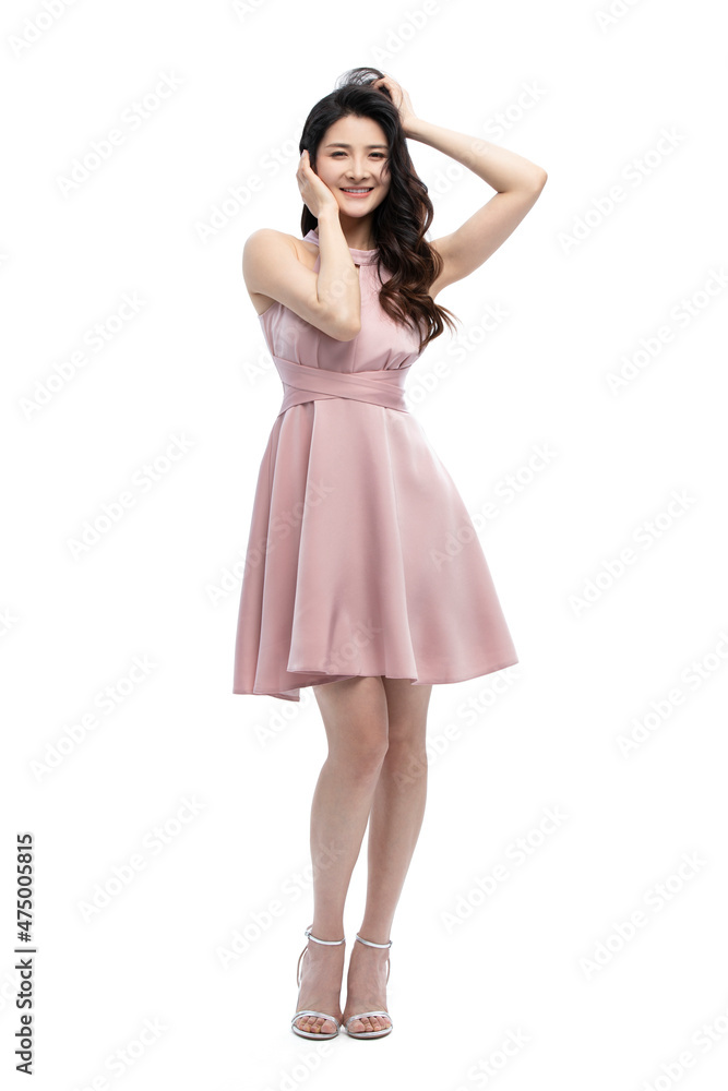 Beautiful young woman wearing formal dress Beautiful young woman wearing formal dress