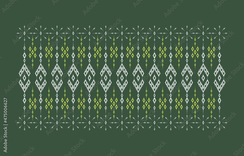 Abstract ethnic geometric pattern Design seamless pattern for background,carpet,wallpaper,clothing,wrapping,Batik,fabric,Vector illustration.