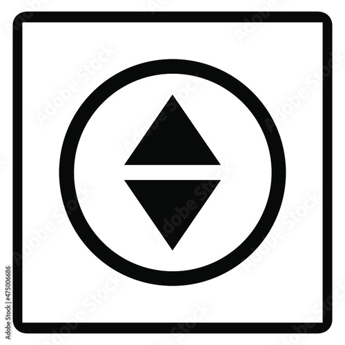 Free Download Up and Down Arrow Icon. Arrow sign for web site design, logo, app, UI. Up and down arrow icon illustration isolated on white background - GFXLoad
