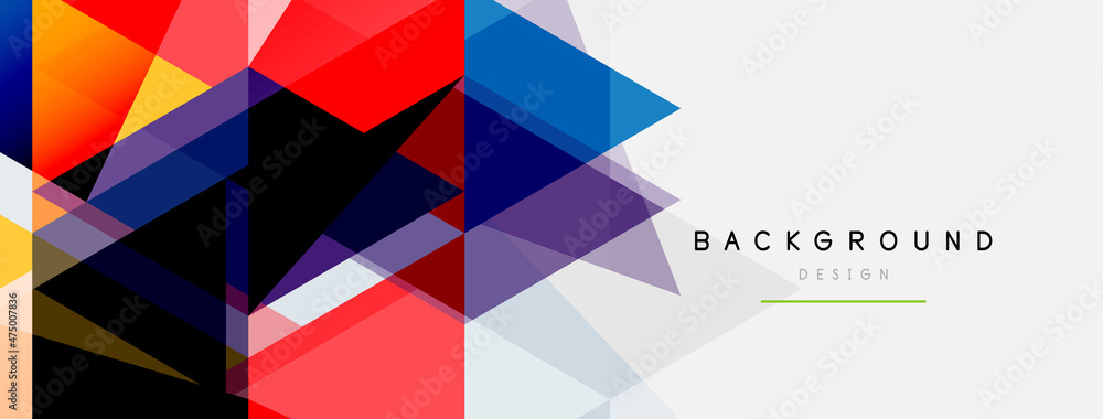 Mosaic triangles geometric background. Techno or business concept, pattern for wallpaper, banner, background, landing page Mosaic triangles geometric background. Techno or business concept, pattern for wallpaper, banner, background, landing page