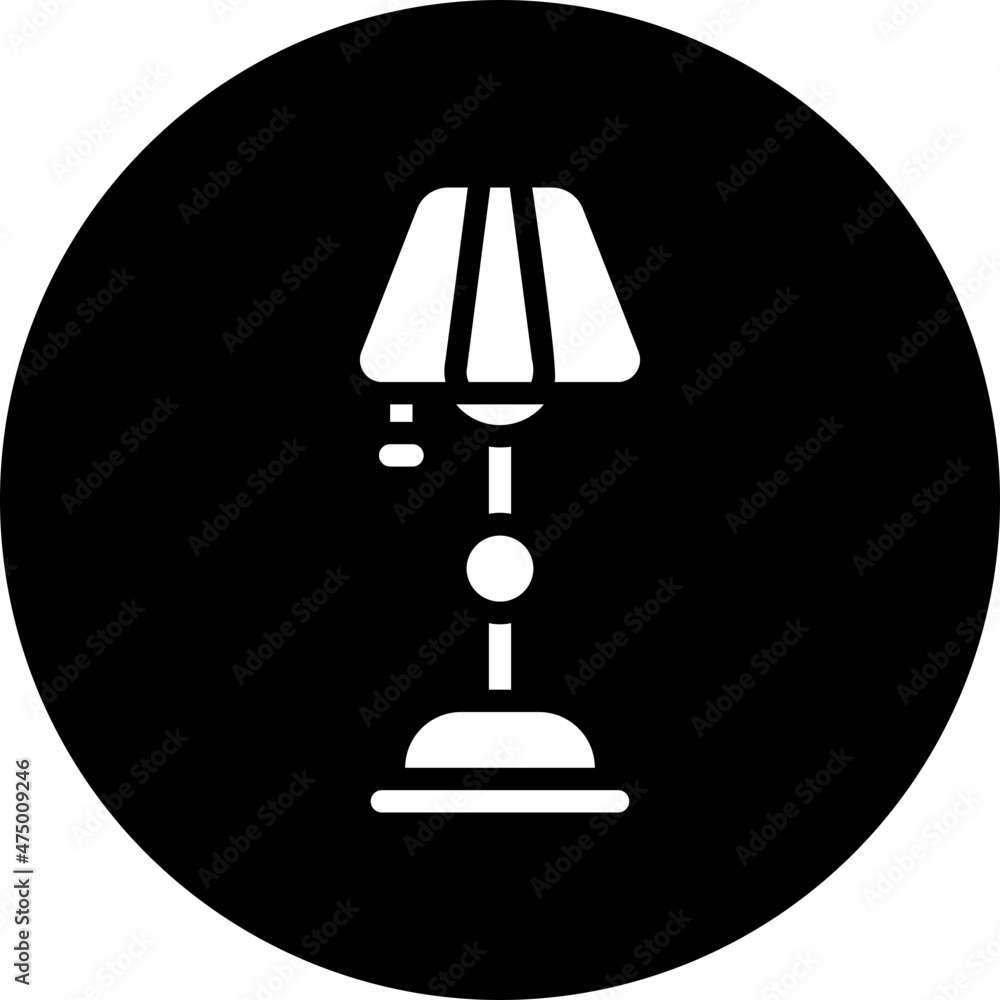 floor lamp glyph icon floor lamp glyph icon