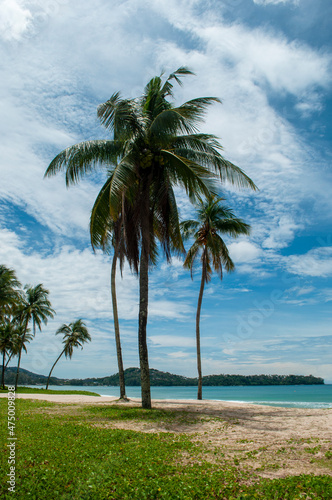 The beautiful Laguna beach at SAii Hotel, one of famous beaches in Phuket, Thailand
